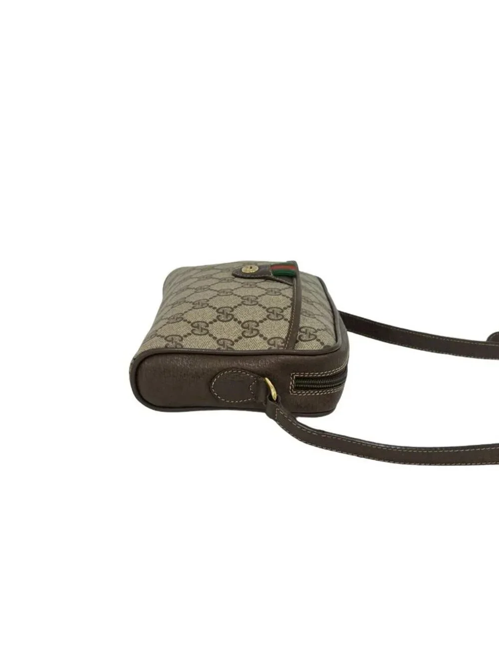 Gucci Vintage Sherry Line GG Logo Pattern Leather Mini Shoulder Bag Pochette